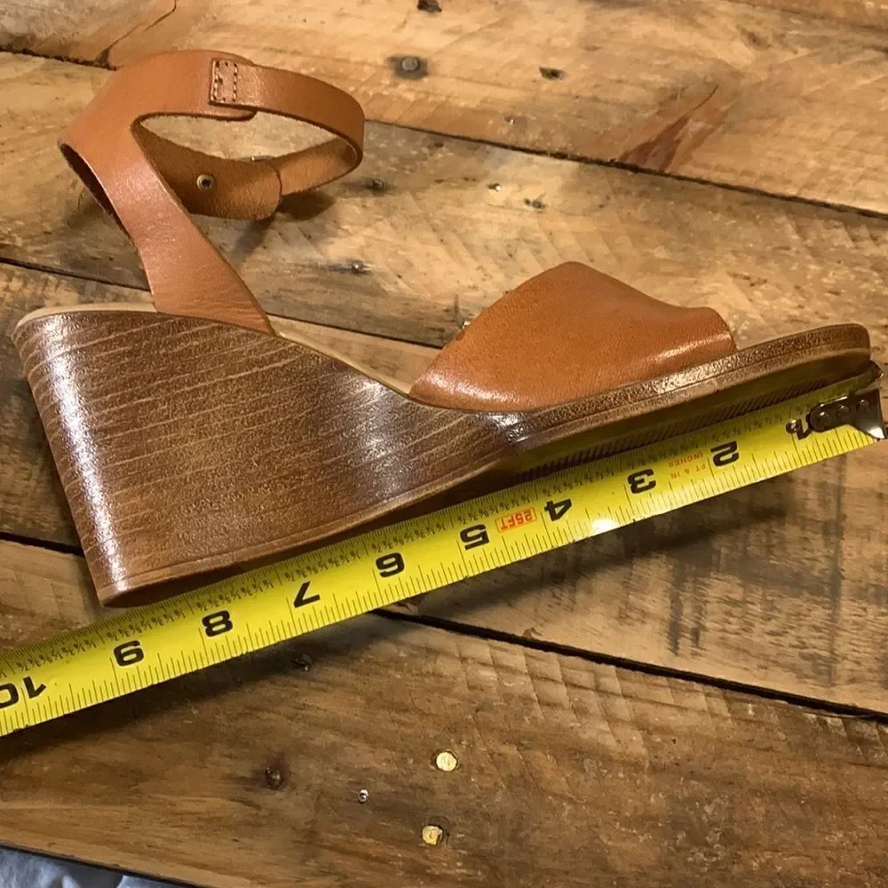 BARBARA BARBIERI, made in Italy, leather, wedges, approximately 9-9.5